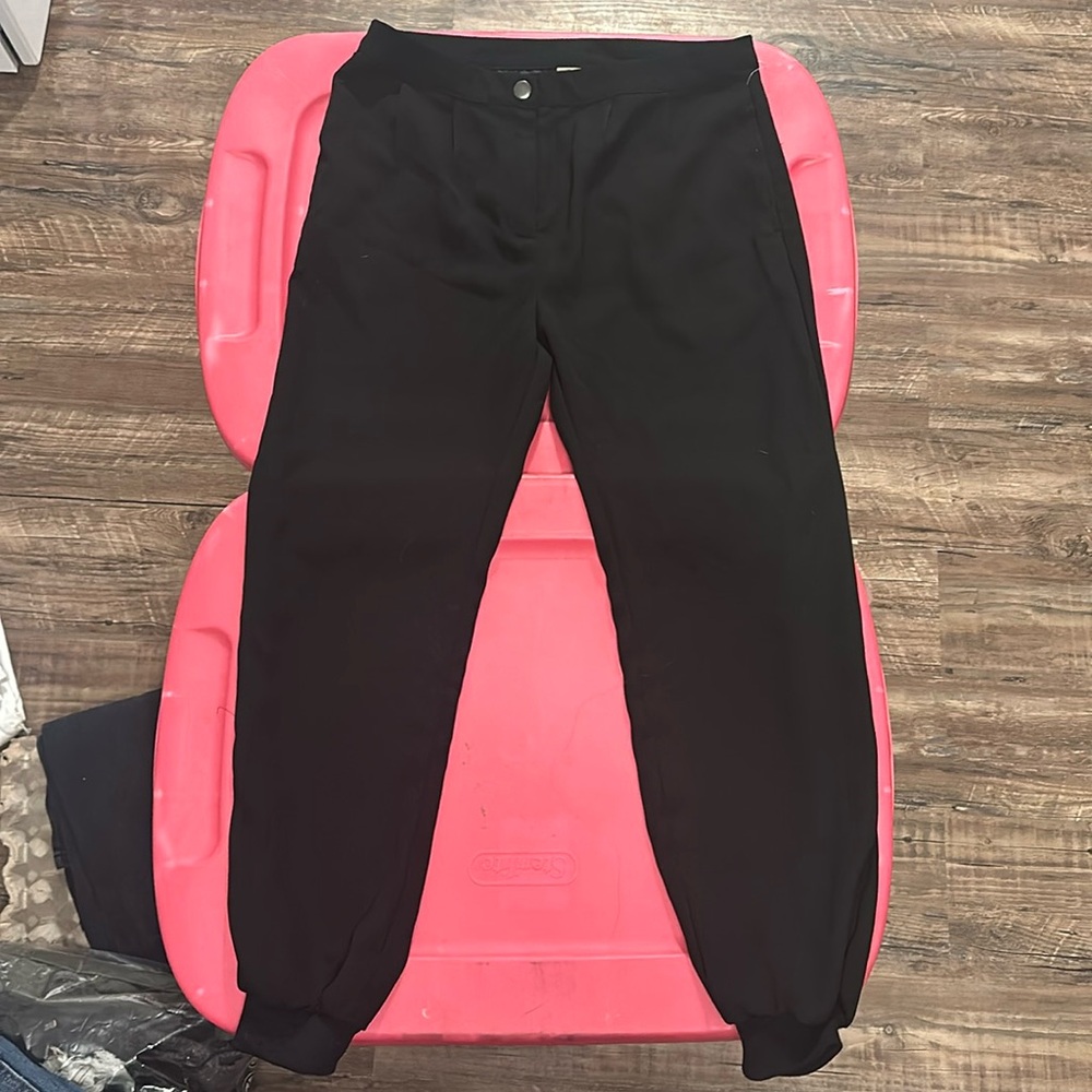 Black jogger dress pants